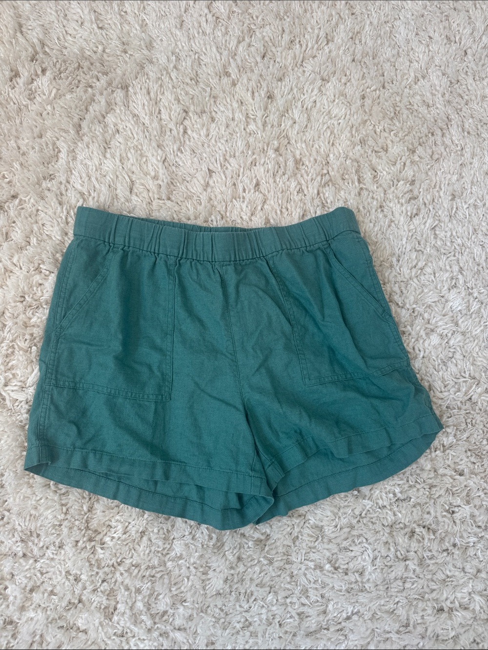 J. Crew Teal High-Rise Pull-On Women's Shorts